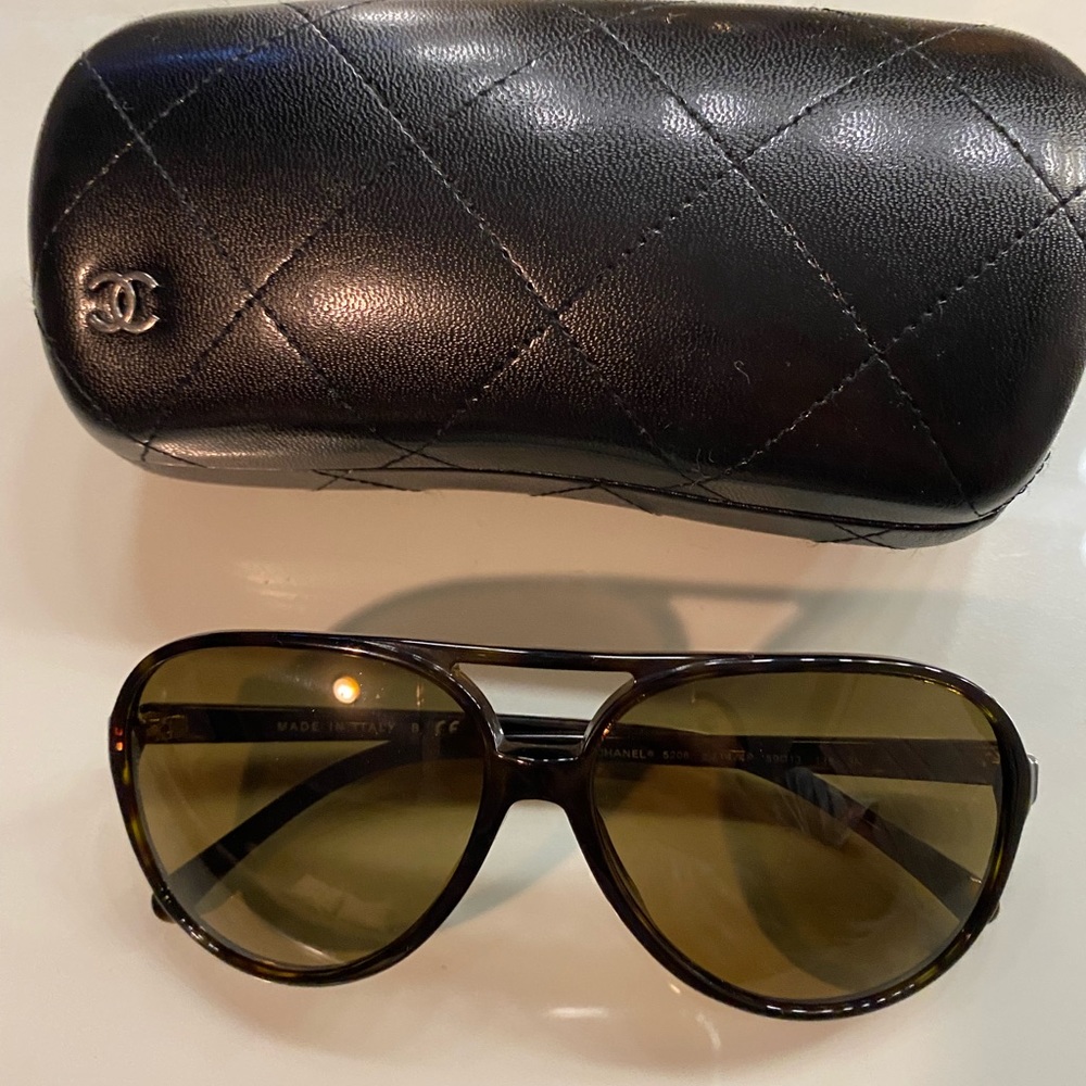 Chanel Glitter Collection Aviator Glasses
